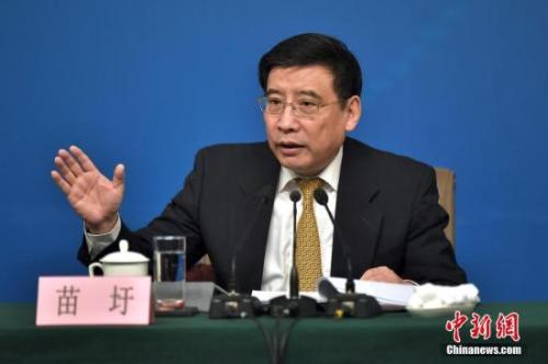 資料圖：苗圩。<a target='_blank' href='http://www.chinanews.com/'>中新社</a>記者金碩攝