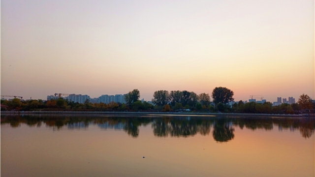 蘆花白，秋水寒